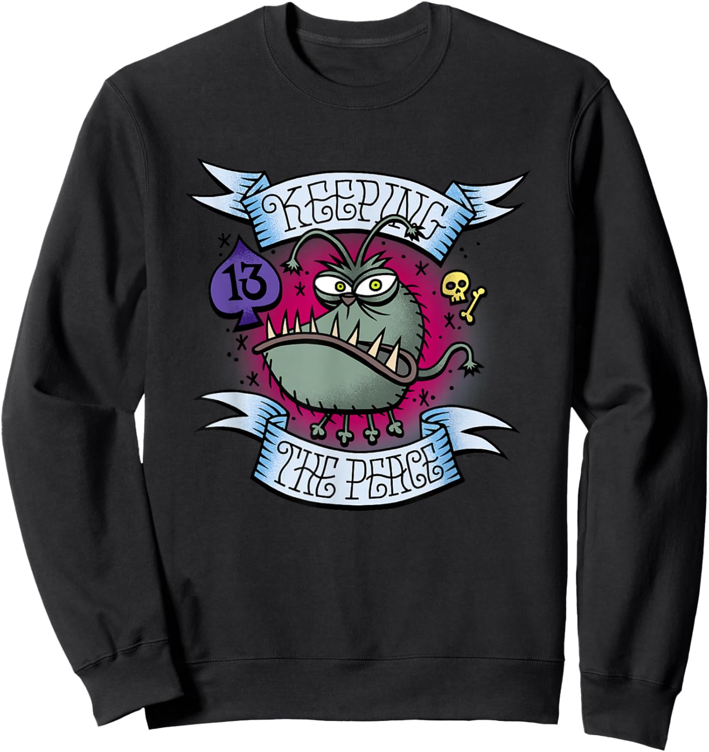 Minions Keeping The Peace Kyle Retro Logo Sweatshirt - Sweatshirt | Black