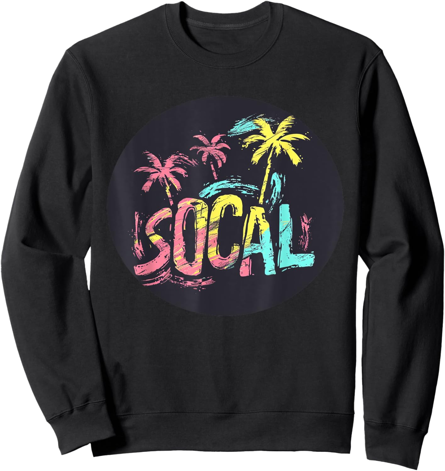 Cool Multicolor SoCal Southern California Costume Sweatshirt - Sweatshirt | Black