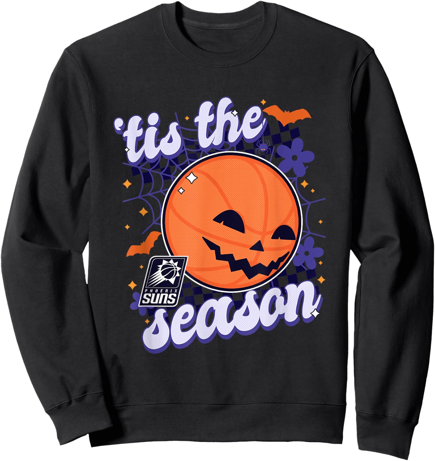 NBA Phoenix Suns Halloween Spooky Season Sweatshirt - Sweatshirt | Black