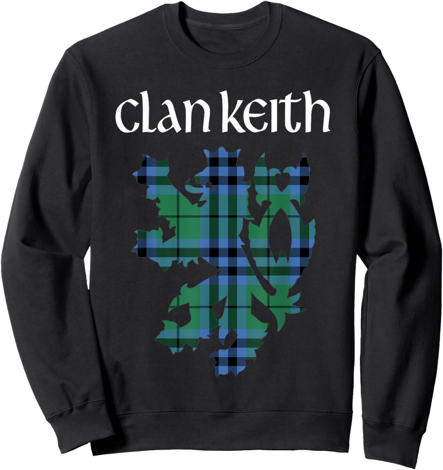 Clan Keith Tartan Scottish Family Name Scotland Pride Sweatshirt - Sweatshirt | Black
