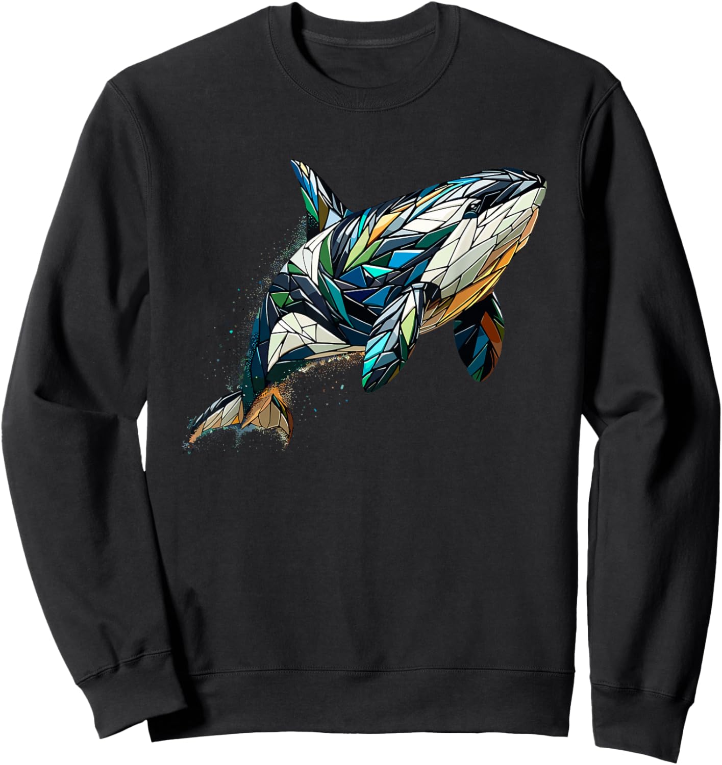 Polygon Art Orc Orc Sweatshirt - Sweatshirt | Black
