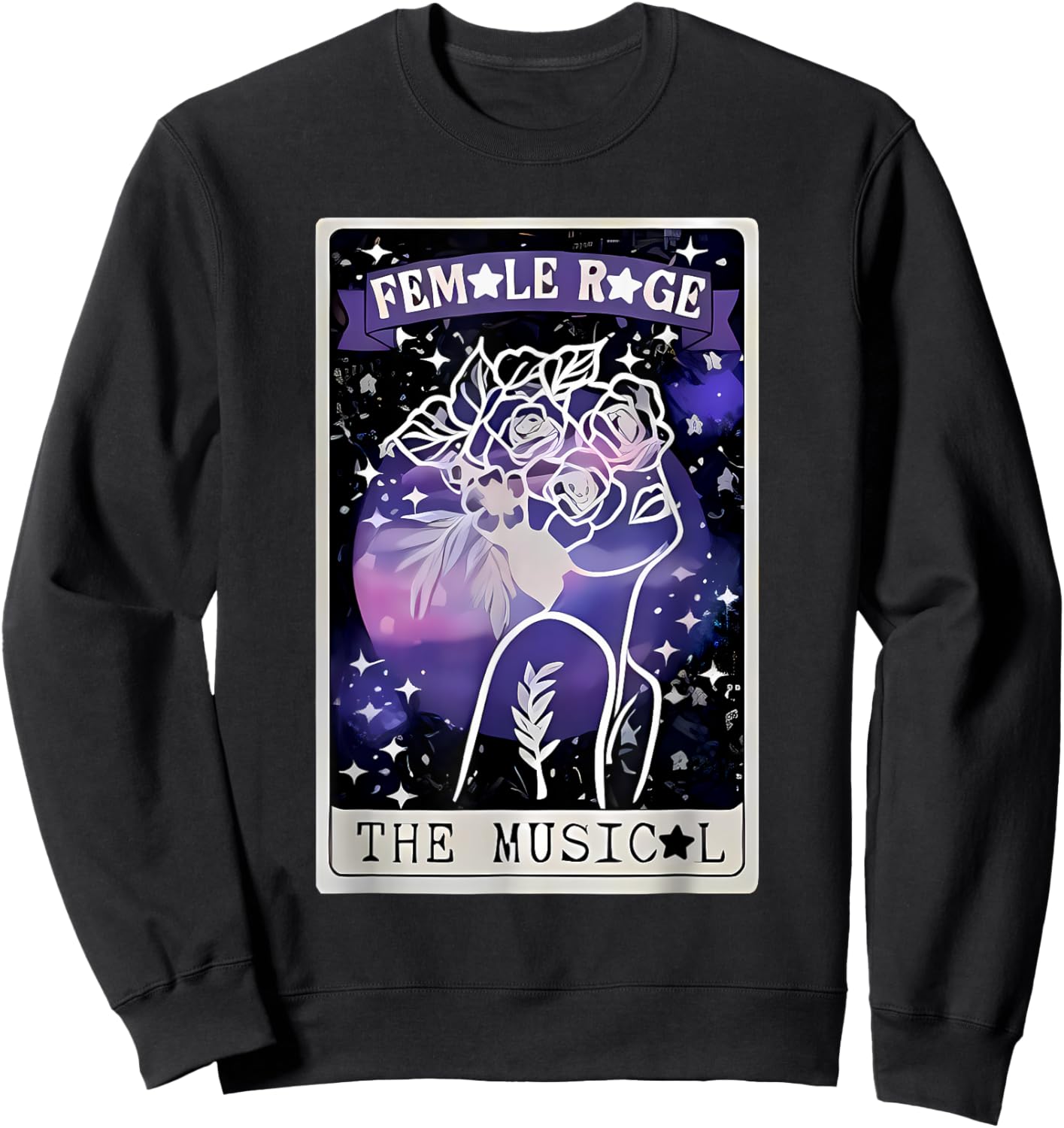 Retro Female Vintage Style Rage Women Kids Meme Sweatshirt - Sweatshirt | Black