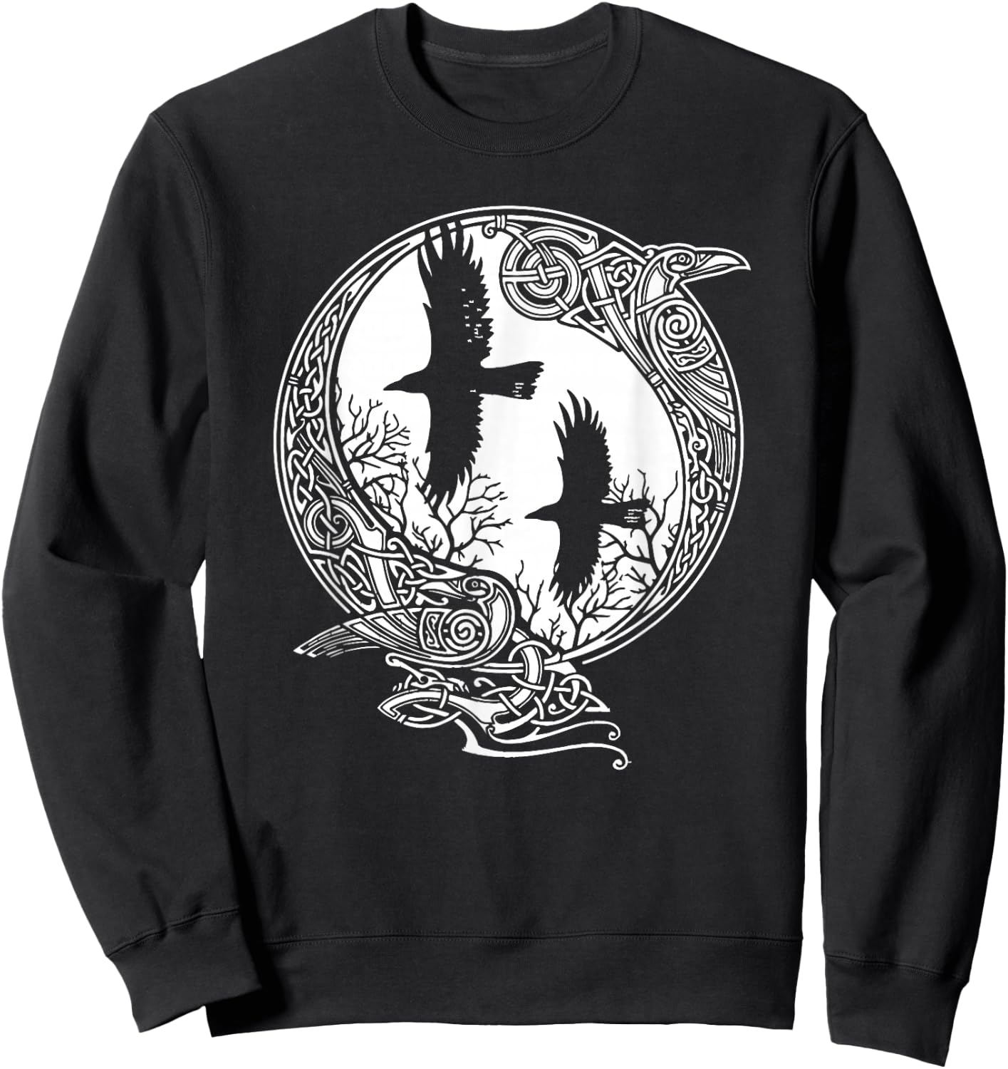 Odin's Ravens - Hugin And Munin - Huginn And Muninn Sweatshirt - Sweatshirt | Black