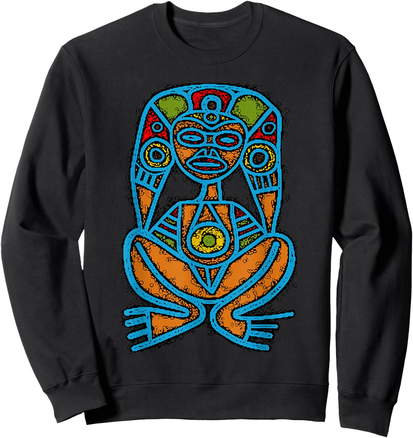 Atabey Goddess Taino Art Symbol Puerto Rico Boricua Sweatshirt - Sweatshirt | Black