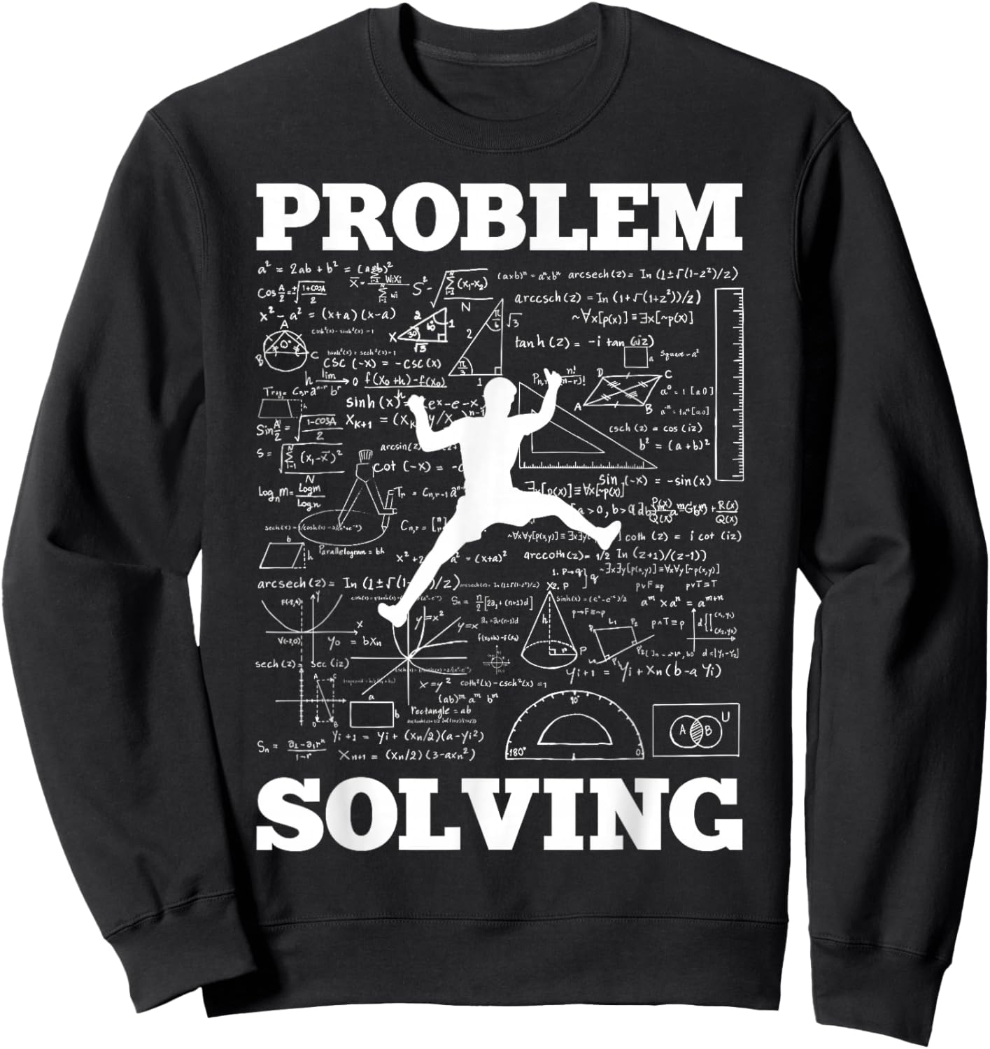 Problem Solving Climber Rock Climbing Bouldering Pun Funny Sweatshirt - Sweatshirt | Black