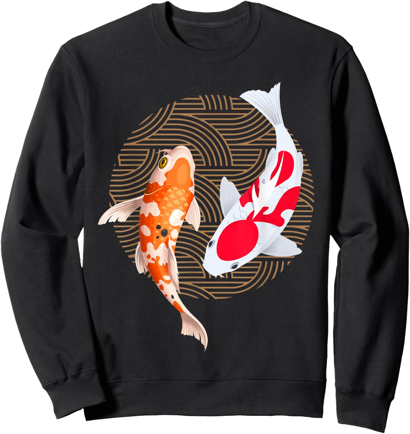Koi Carp Fish Japanese Sweatshirt - Sweatshirt | Black