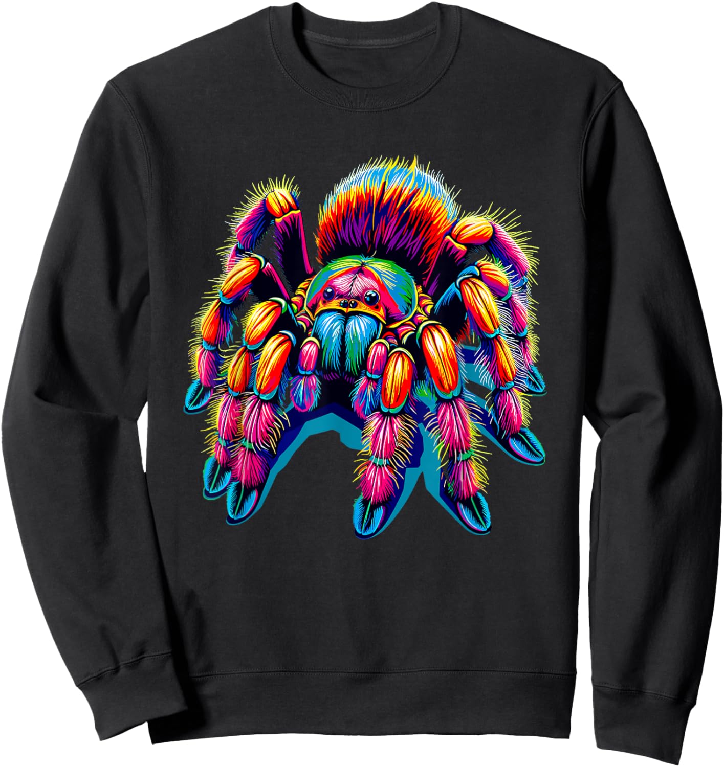 Colorful Pop Art Tarantulas Spider Tarantula Lover Sweatshirt - Sweatshirt | Black