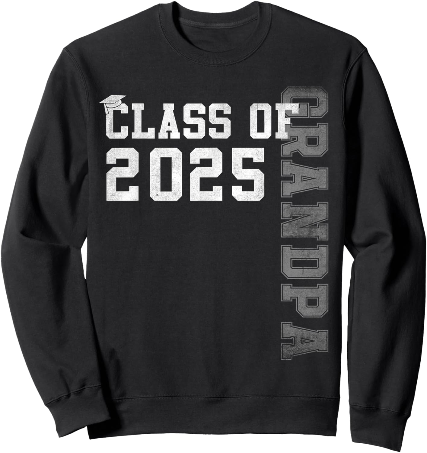 Grandpa Senior 2025 Proud Grandpa Of A Class Of 2025 Sweatshirt - Sweatshirt | Black