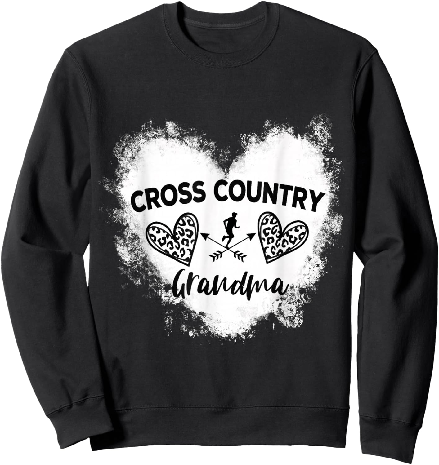 Funny Cross Country Grandma Cross Country Running Sweatshirt - Sweatshirt | Black