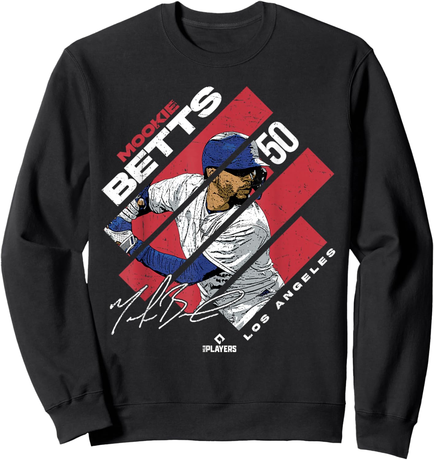 Mookie Betts | Los Angeles Baseball MLB Players | MLBMBE3002 Sweatshirt - Sweatshirt | Black