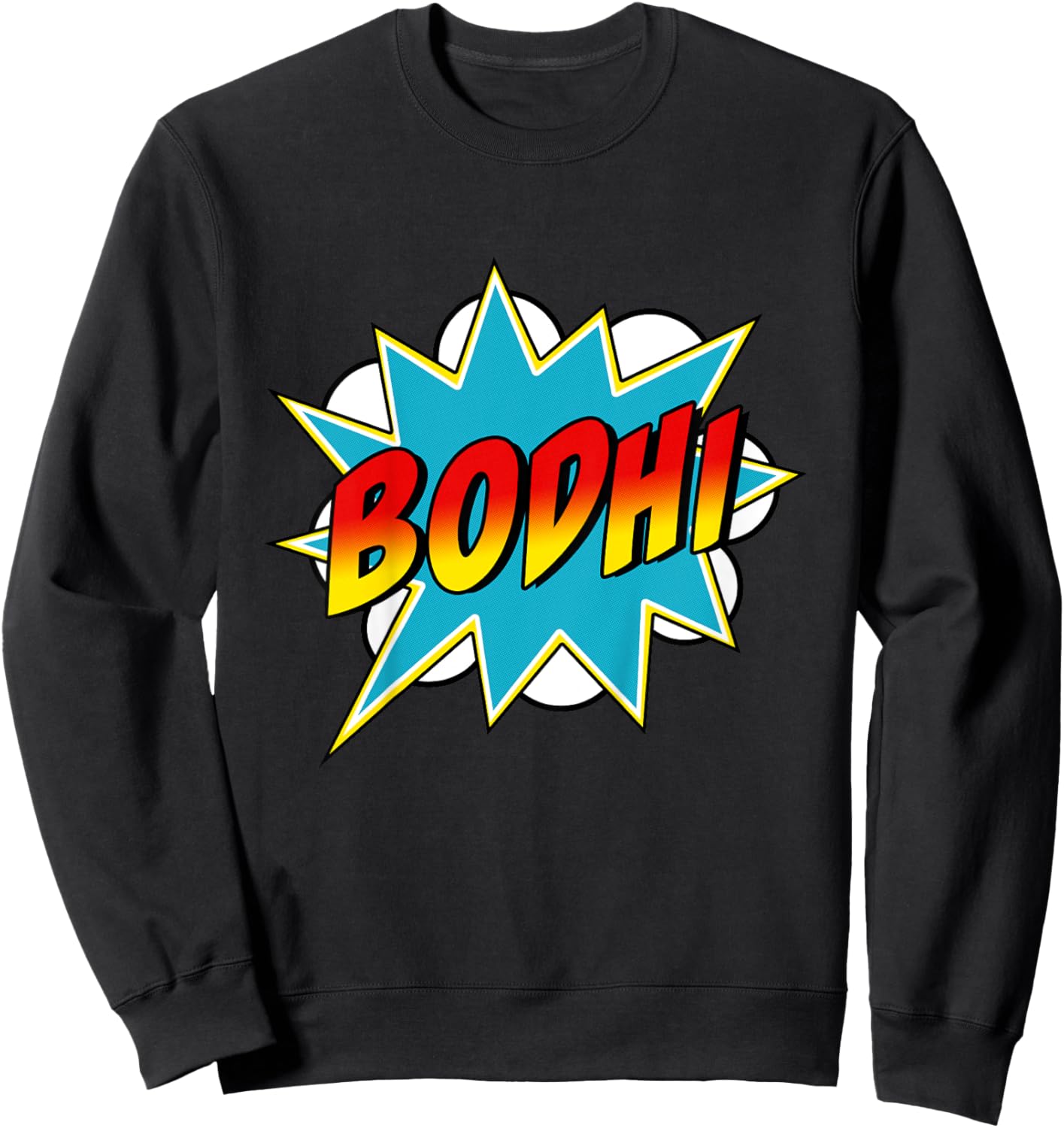 Kids Boys Bodhi Name Superhero Comic Book Sweatshirt - Sweatshirt | Black