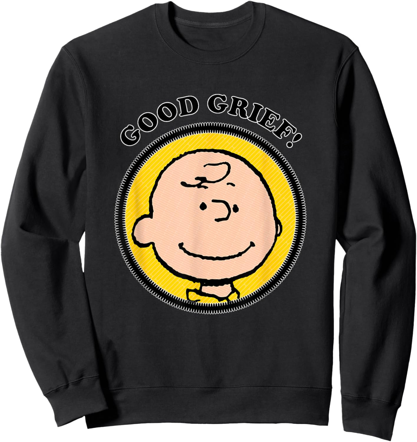 Peanuts Charlie Brown Good Grief Sweatshirt - Sweatshirt | Black