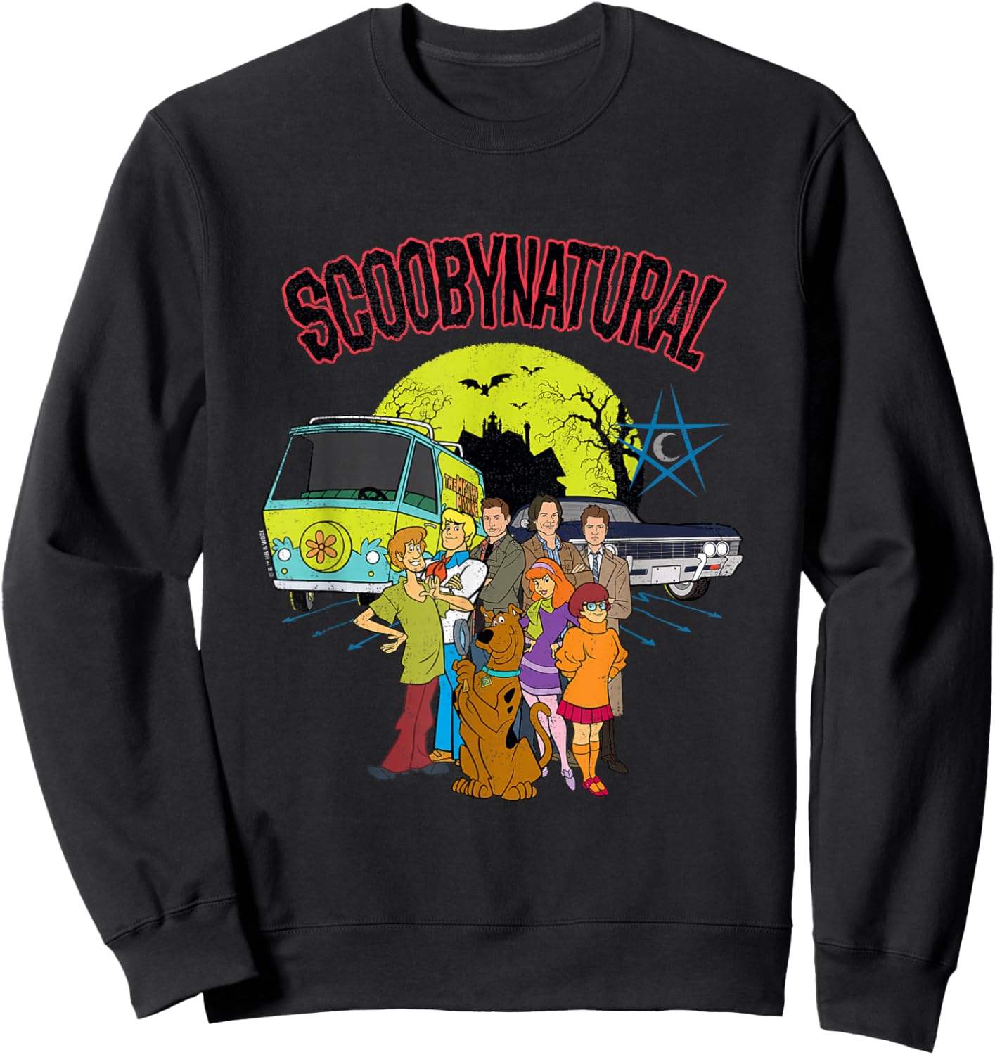 Scooby-Doo Scoobynthetic Mystery Machine and Baby with Gang Sweatshirt - Sweatshirt | Black