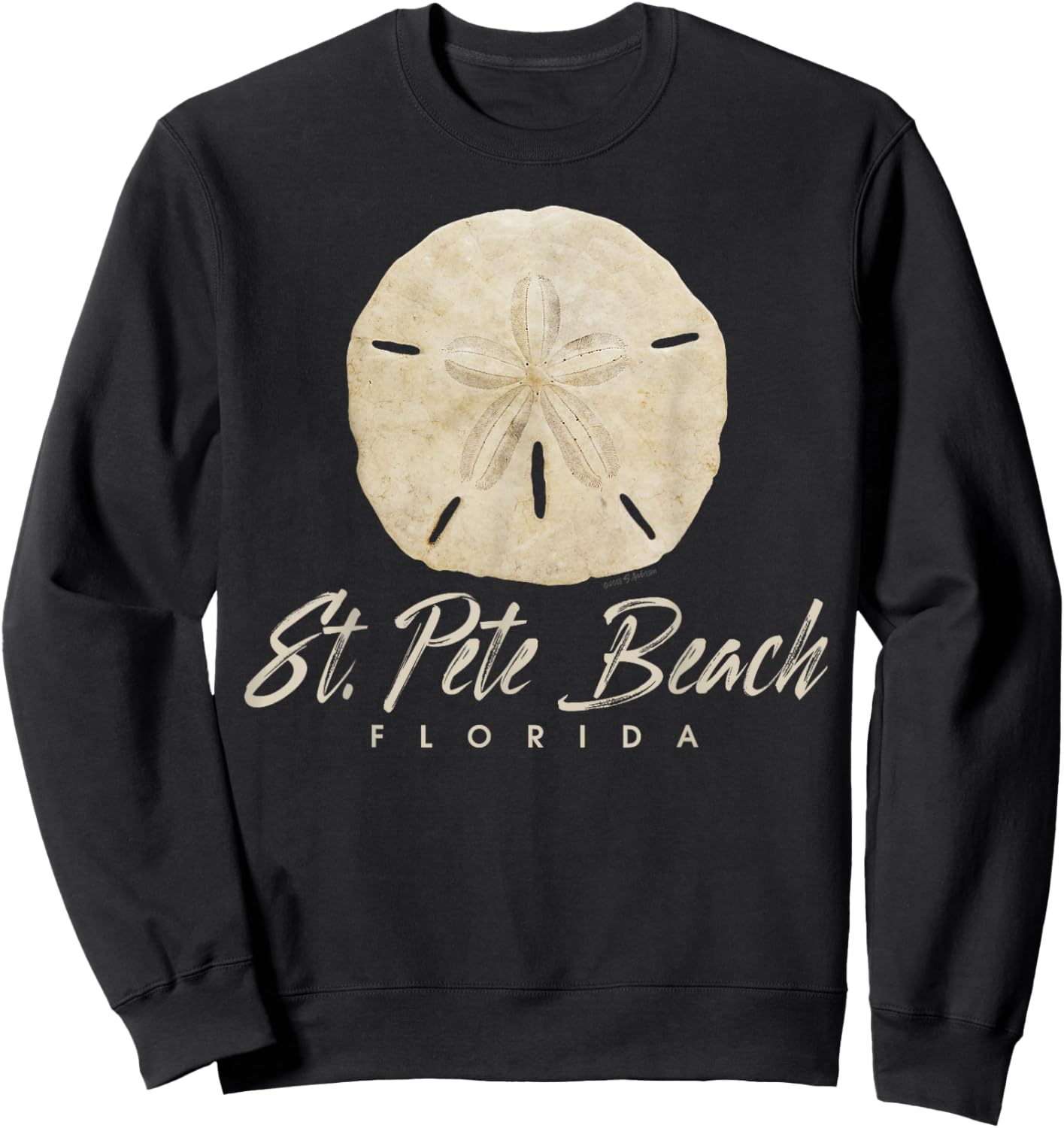 St. Pete Beach Florida Shelling Gift Souvenir Sand Dollar Sweatshirt - Sweatshirt | Black