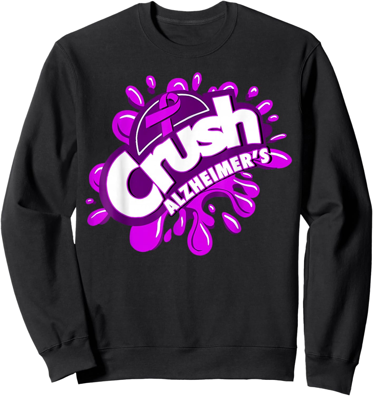 Crush Alzheimer's Sweatshirt - Sweatshirt | Black