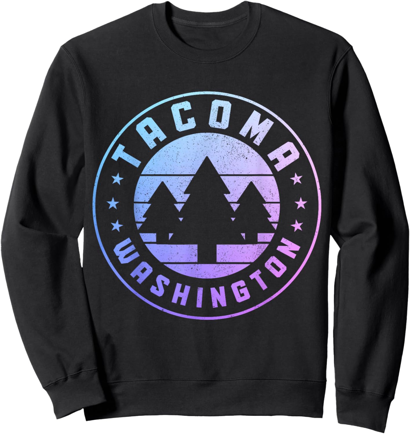 Tacoma Washington Vintage Pride Sweatshirt - Sweatshirt | Black