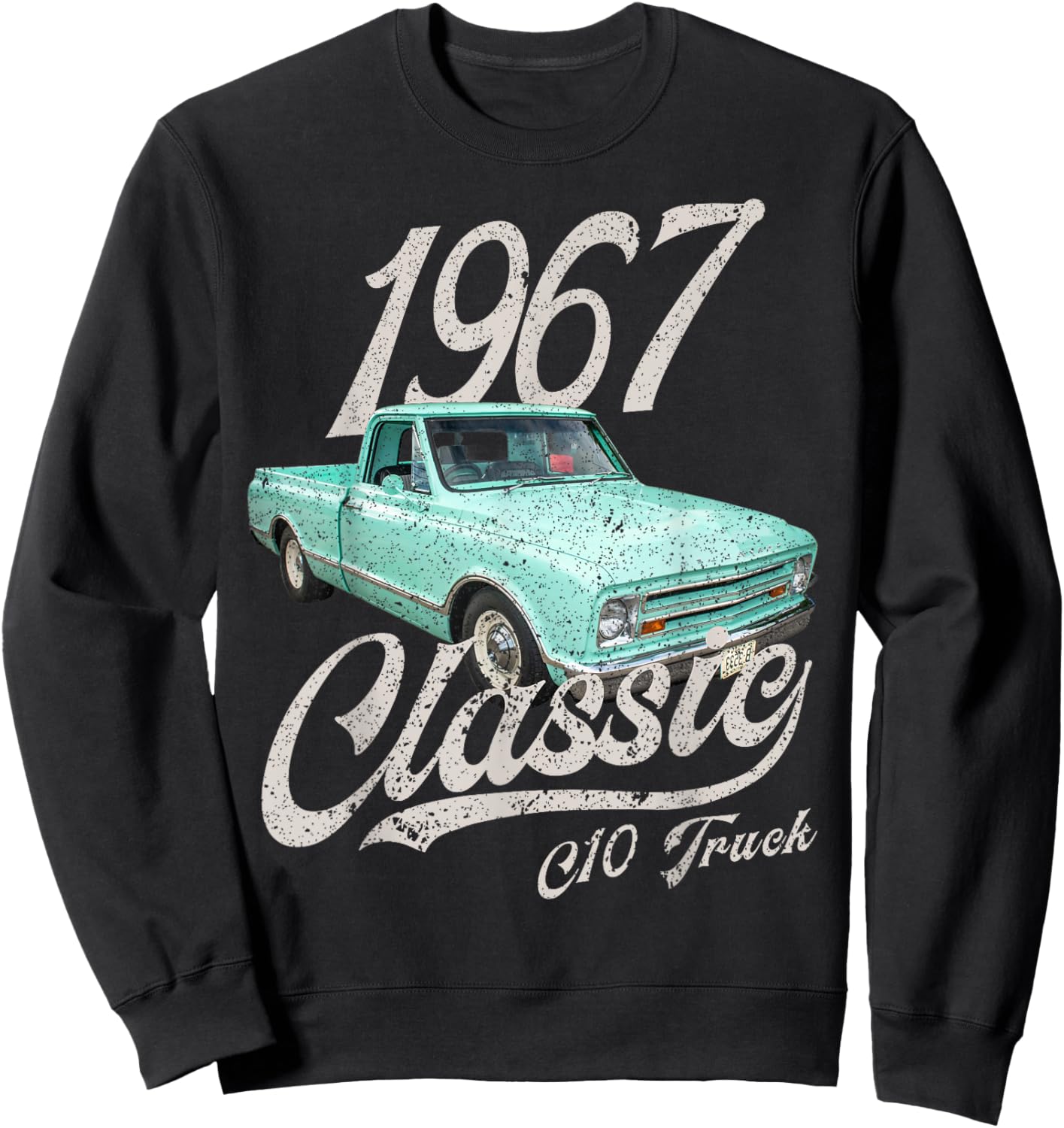 1967 67 C10 Truck Sweatshirt - Sweatshirt | Black