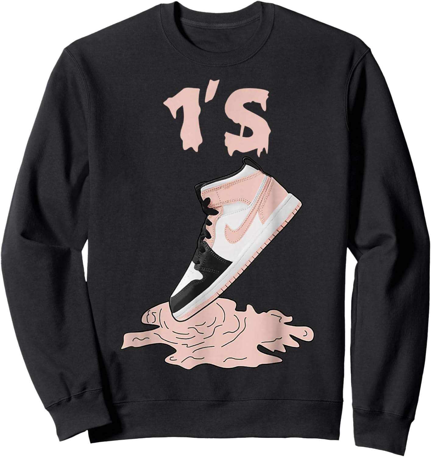Snkr mtch 1 mid arctic crimson tint orange Sweatshirt - Sweatshirt | Black