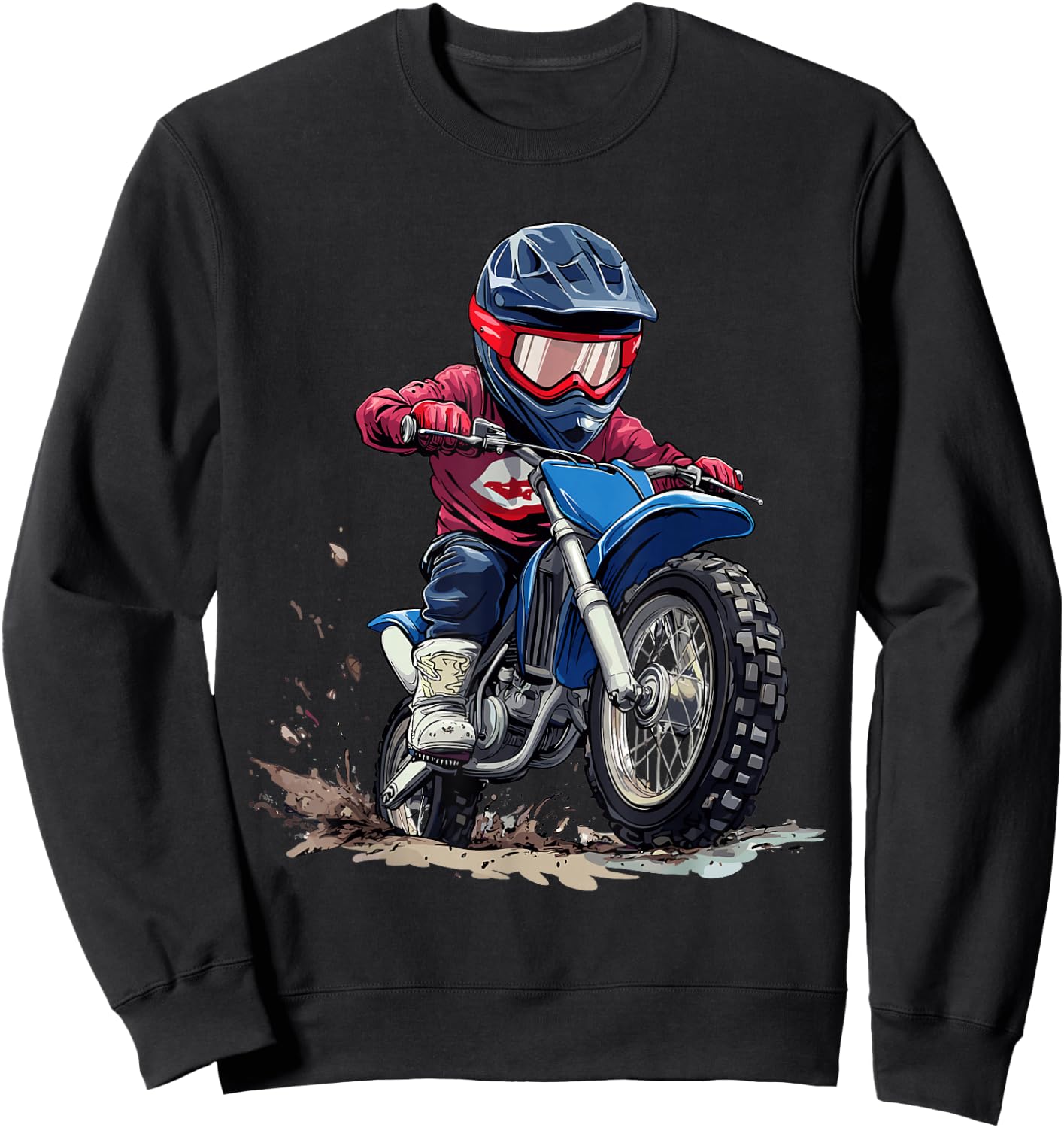 Kids Dirt Bike Sweatshirt - Sweatshirt | Black