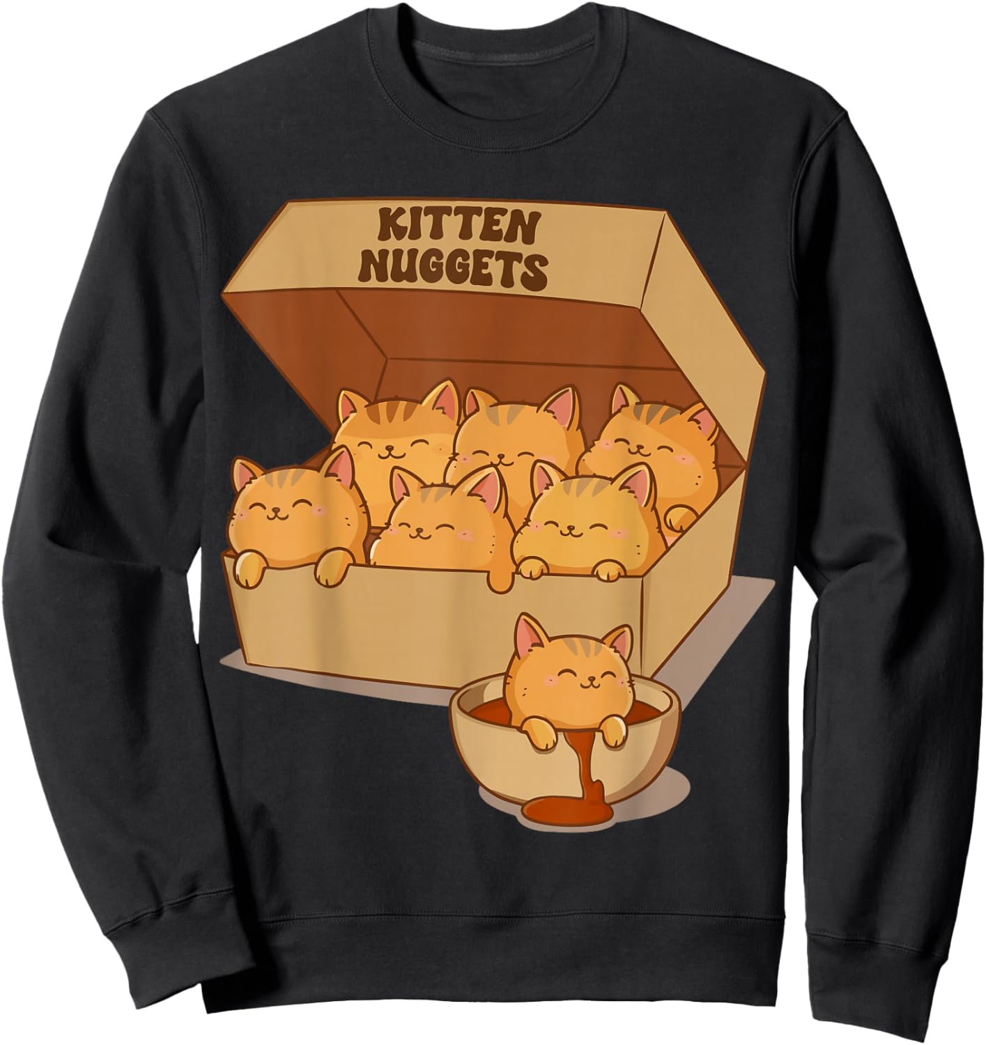 Kitten Nuggets Gourmet Sweatshirt - Sweatshirt | Black