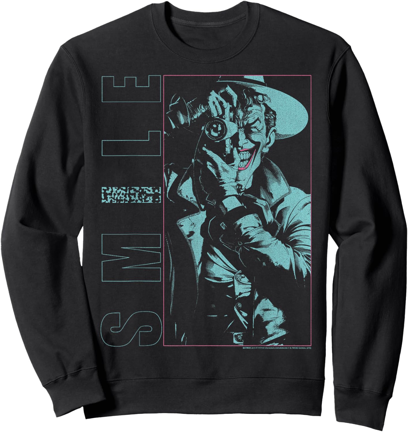 DC Comics Batman Joker The Killing Joke Smile Sweatshirt - Sweatshirt | Black