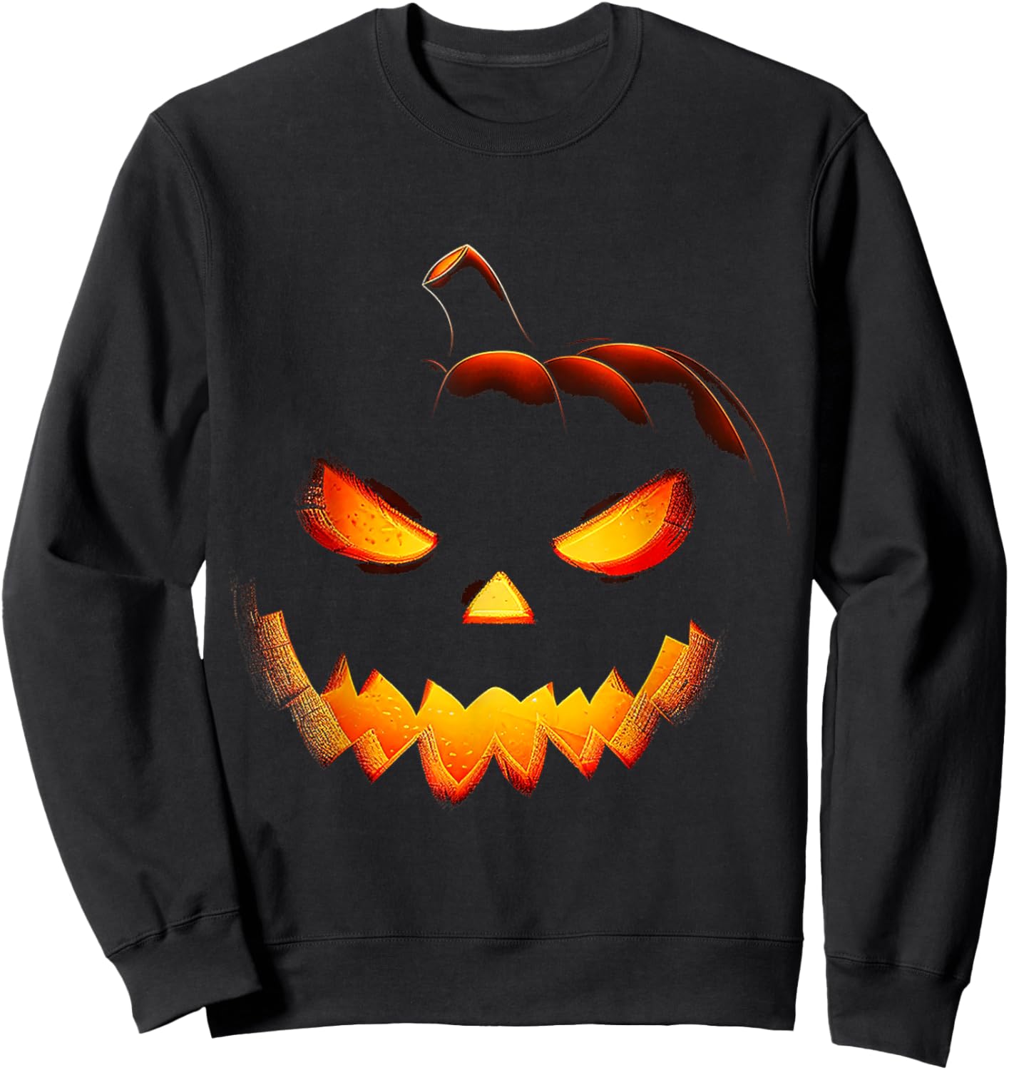 Pumpkin Costume Halloween Spooky Art Pumpkin Sweatshirt - Sweatshirt | Black
