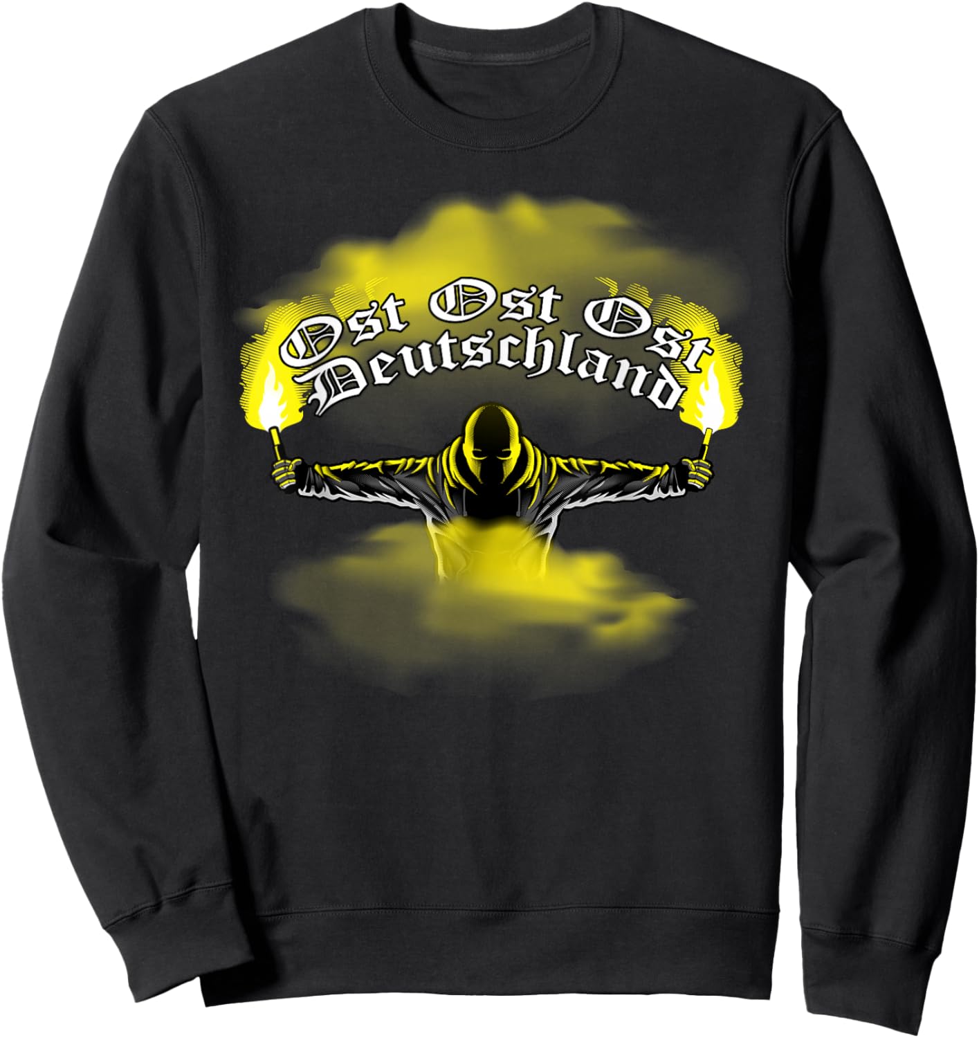Ostdeutschland - Pyrotechnik - Pyro - Bengalo - Gelb Sweatshirt - Sweatshirt | Black