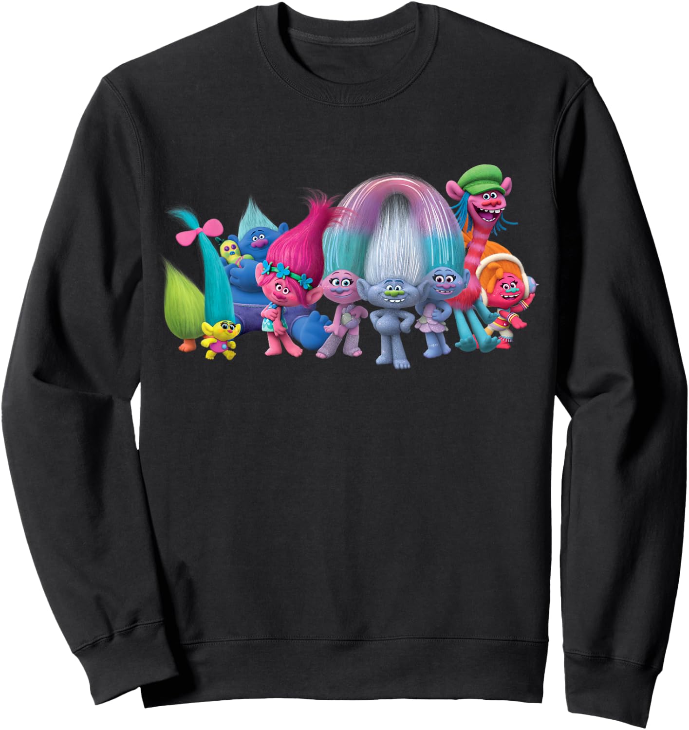 DreamWorks Trolls All Troll Friends Small Sweatshirt - Sweatshirt | Black
