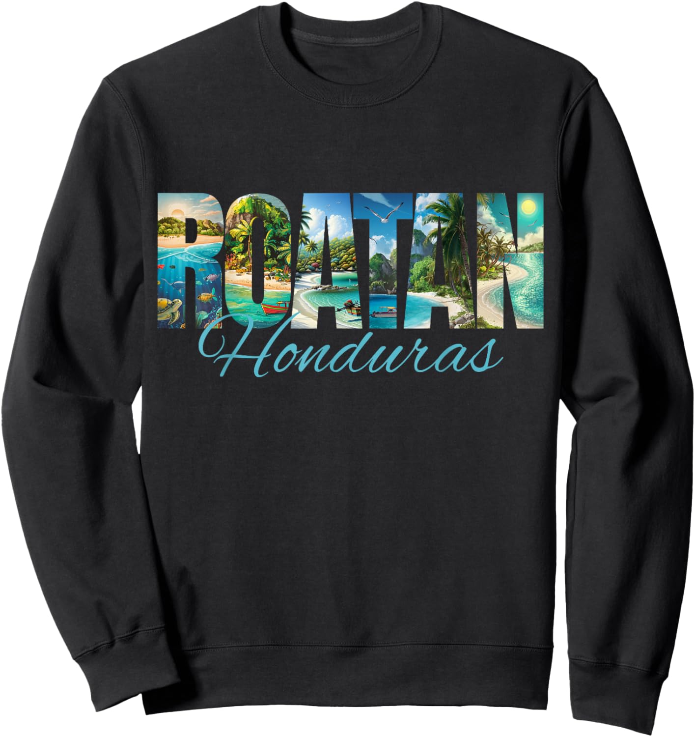 Roatan Honduras Sweatshirt - Sweatshirt | Black