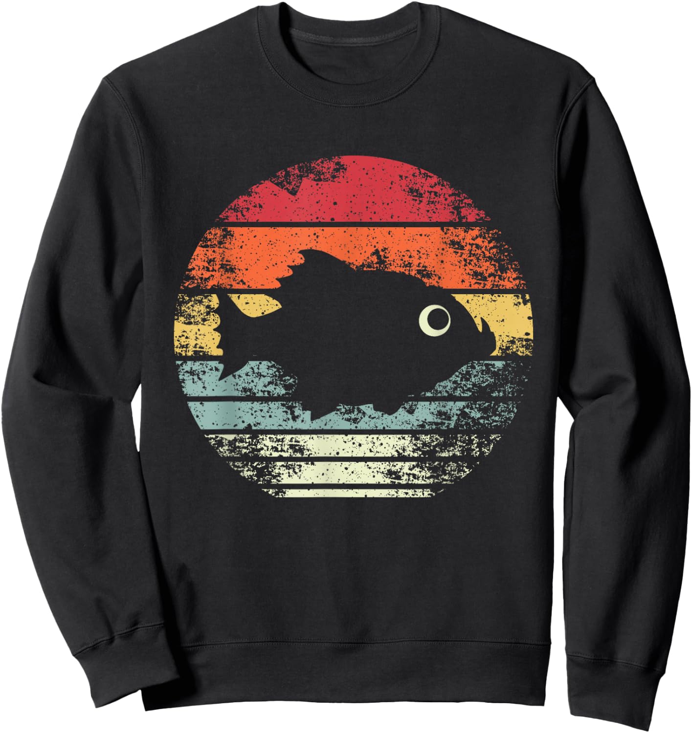 Retro Piranha Sweatshirt - Sweatshirt | Black