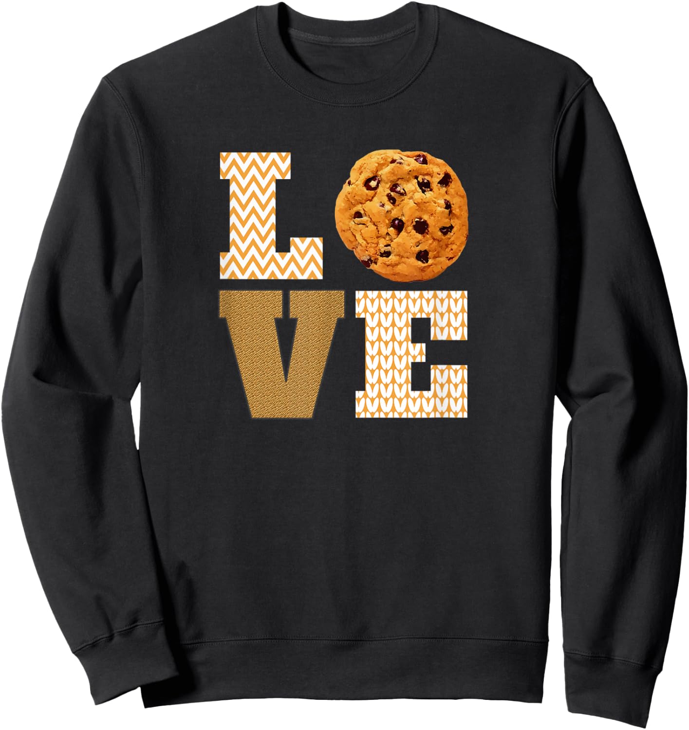 I Love Chocolate Chip Cookies Sweatshirt - Sweatshirt | Black