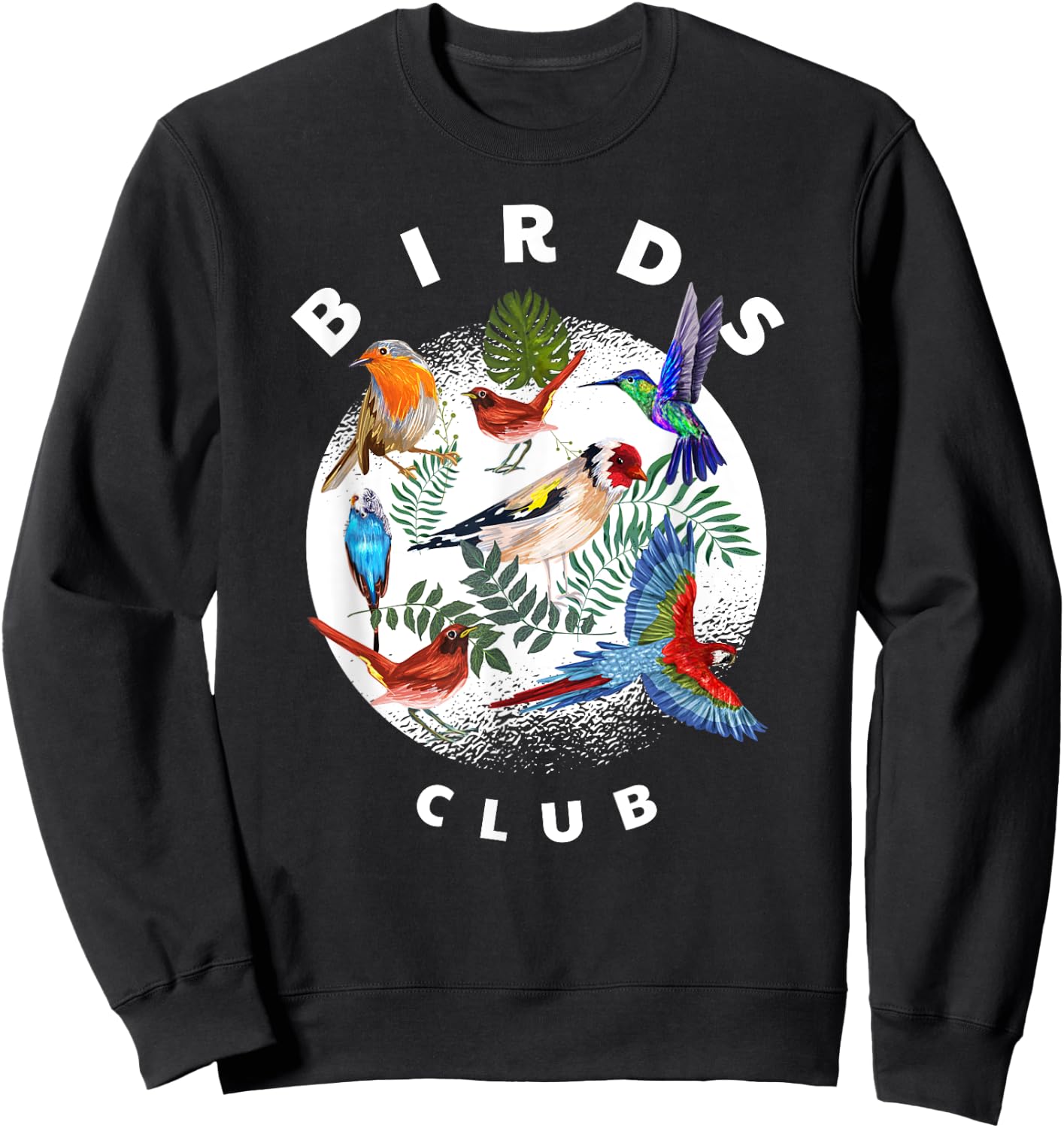 Bird Lover Gifts Men - Birds Club - Bird Watching Sweatshirt - Sweatshirt | Black