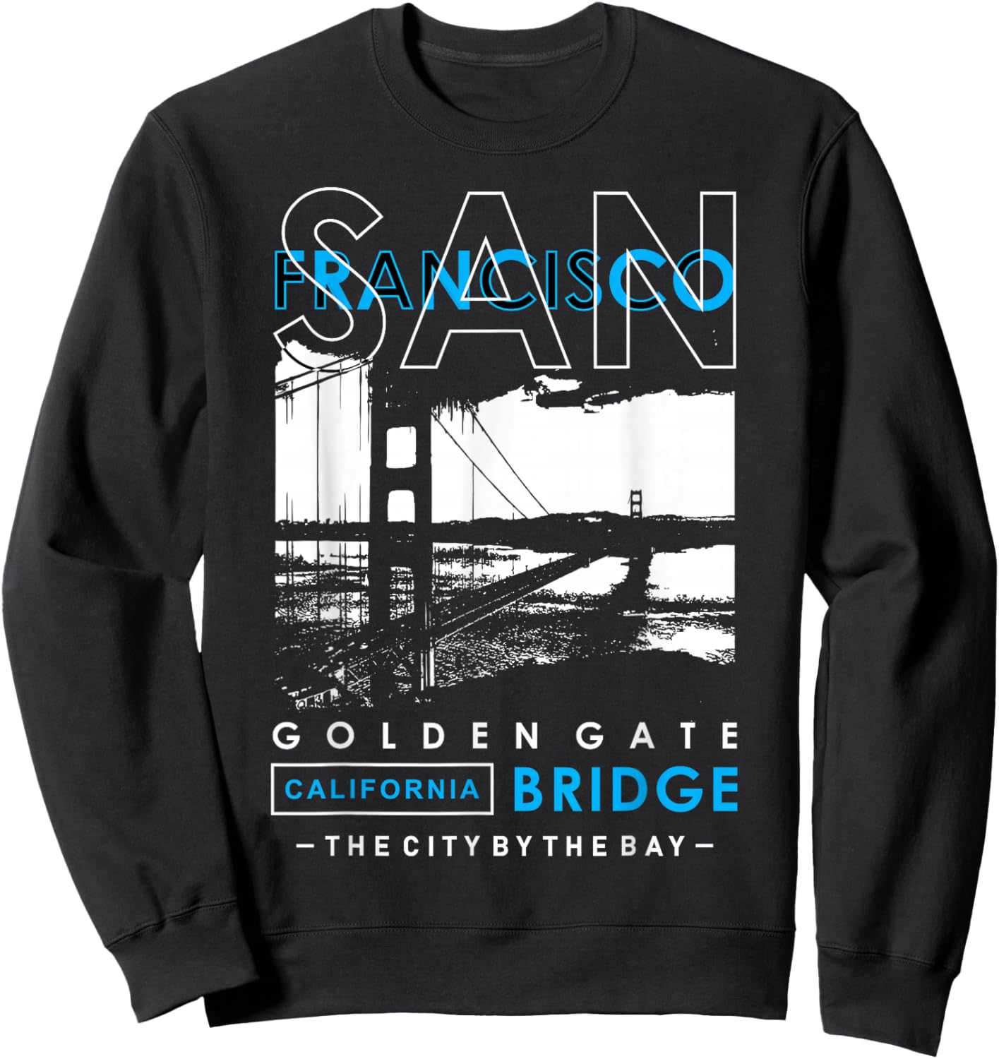 San Francisco Golden Gate Bridge California Sweatshirt - Sweatshirt | Black