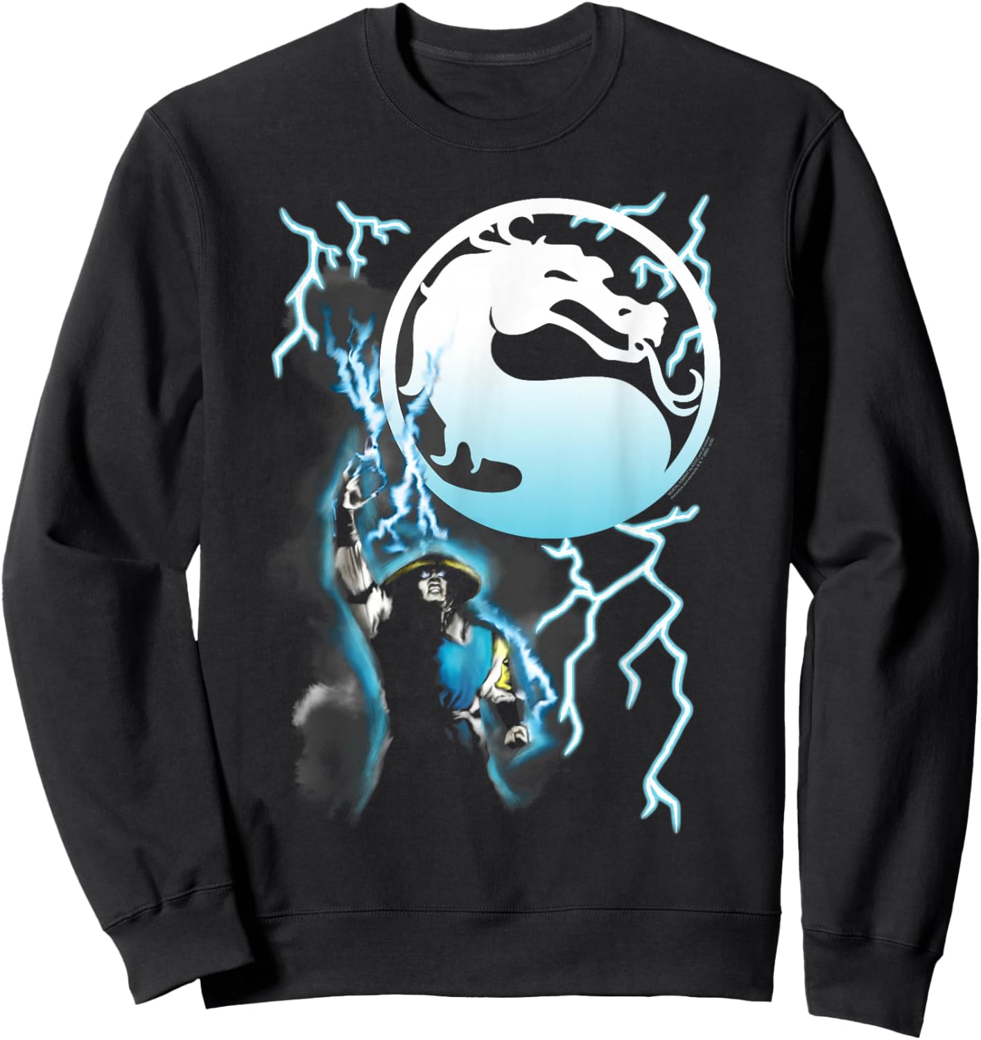 Mortal Kombat Klassic Raiden Sweatshirt - Sweatshirt | Black