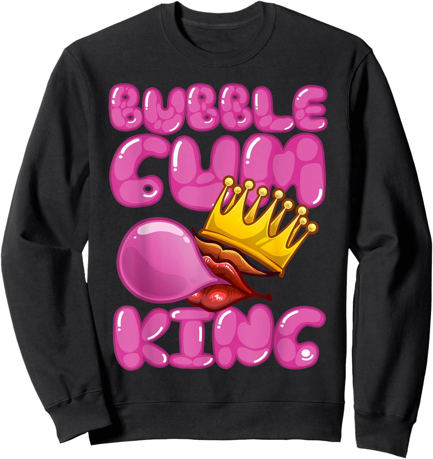 Cool Bubble Gum Design Boys Bubble Gum Candy Lover Sweatshirt - Sweatshirt | Black