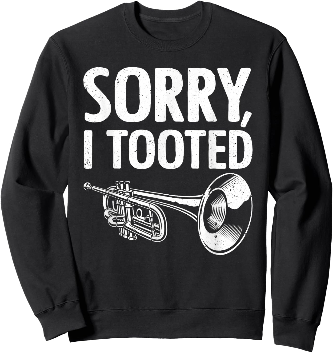 Funny Trumpet Player Design Women Trumpet Trumpeter Sweatshirt - Sweatshirt | Black