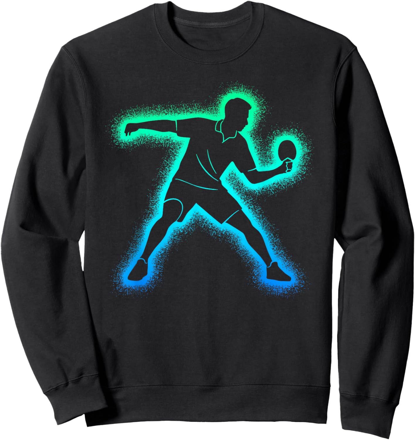 Tischtennis Spieler Herren Kinder Tischtennisspieler Jungen Sweatshirt - Sweatshirt | Black