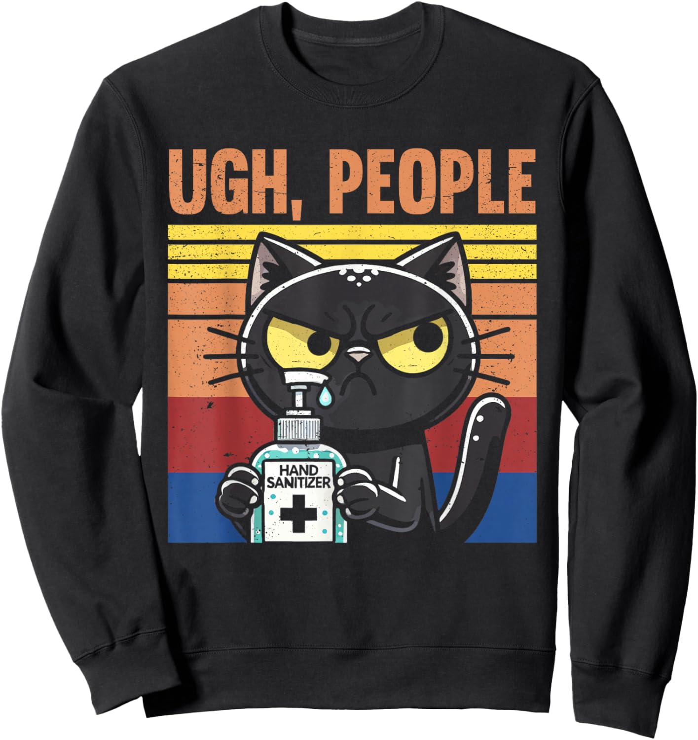 Germaphobe anti-germ hand sanitizer Sweatshirt - Sweatshirt | Black