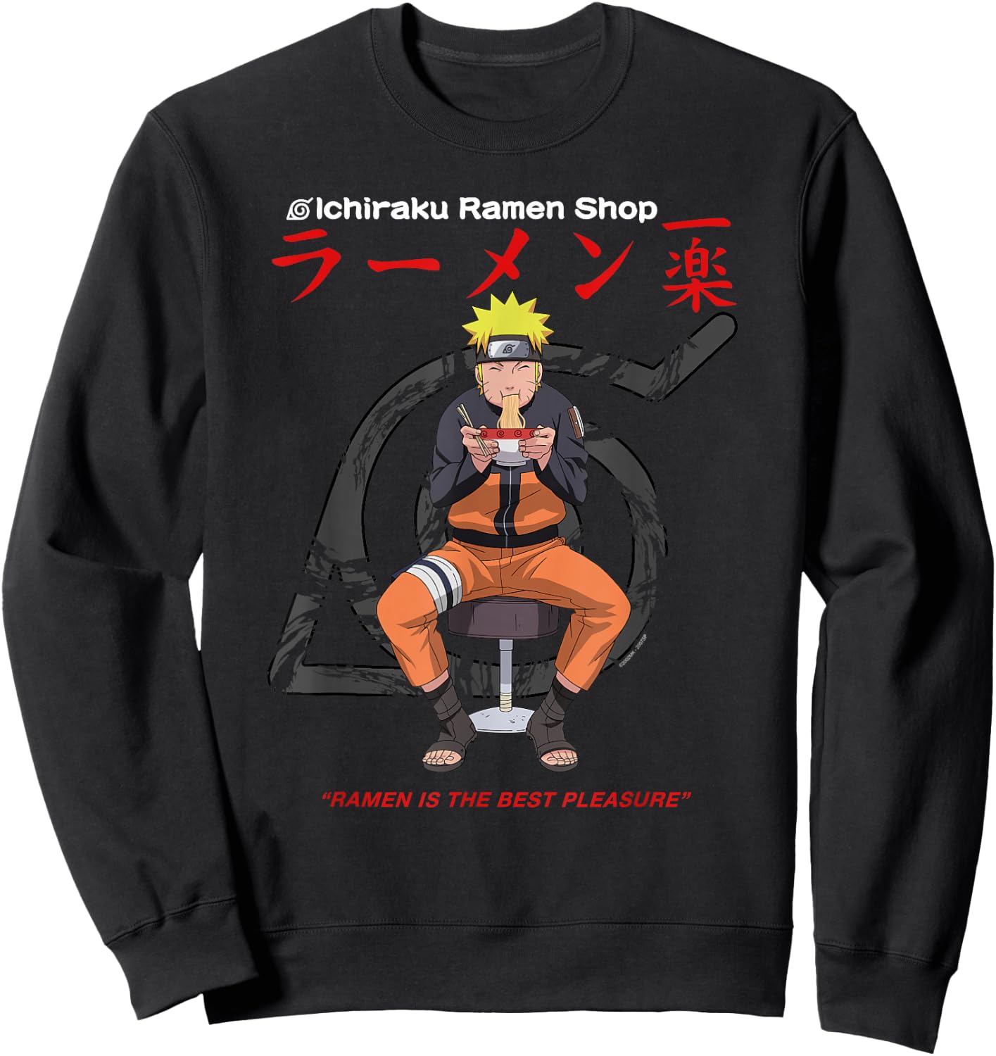 Naruto Shippuden Ichiraku Ramen Shop Sweatshirt - Sweatshirt | Black