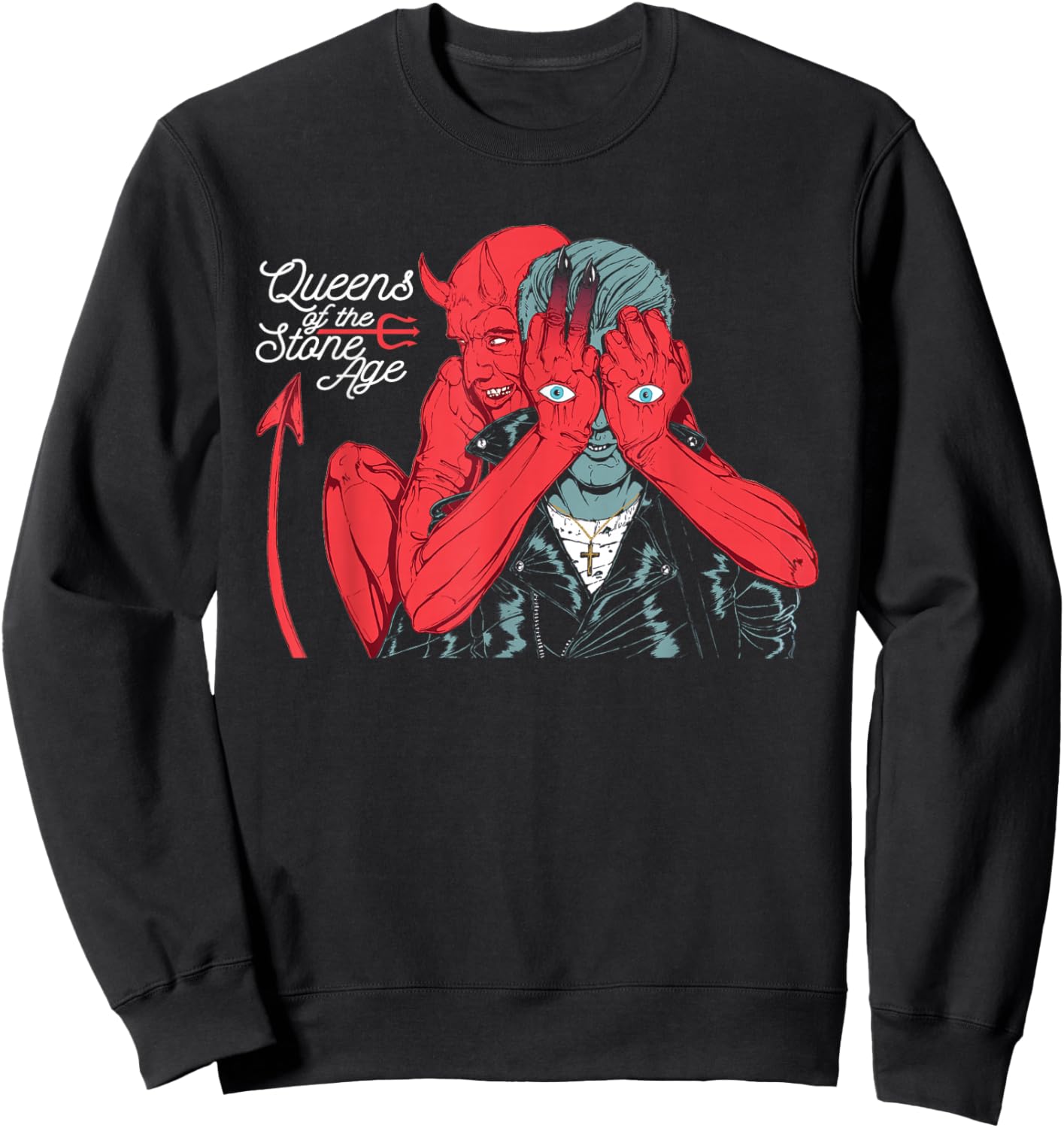 Official Queens of The Stone Age Devil Sweatshirt - Sweatshirt | Black