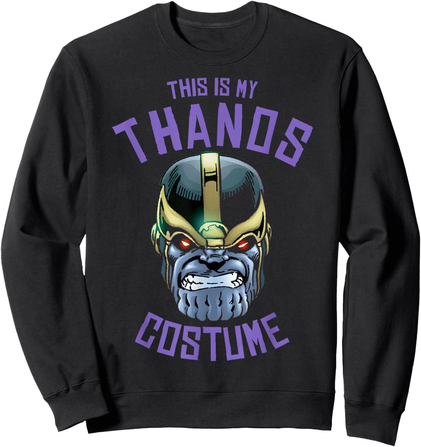 Marvel Thanos This is My Costume Halloween Sweatshirt - Sweatshirt | Black