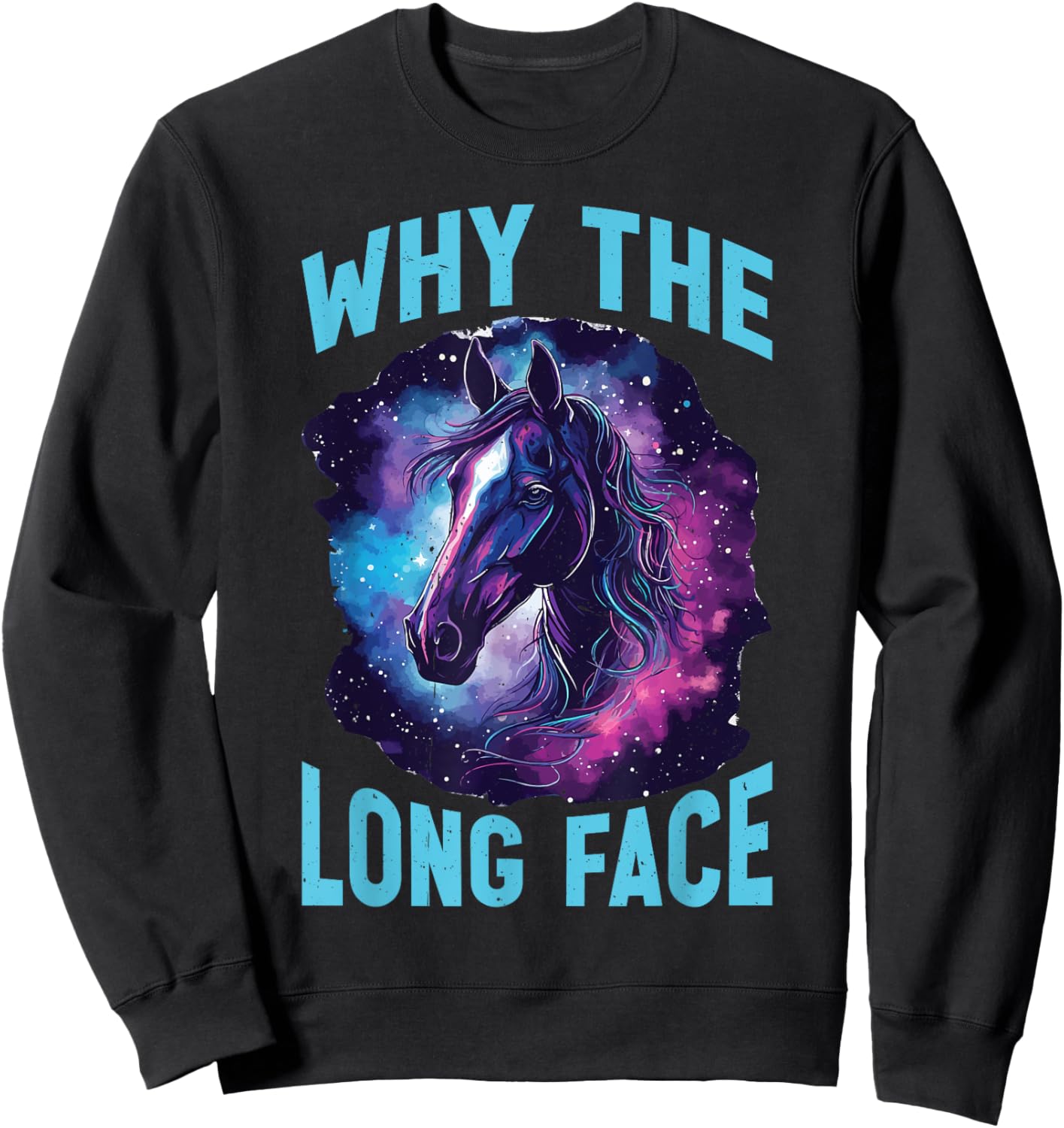 Why The Long Face Sweatshirt - Sweatshirt | Black