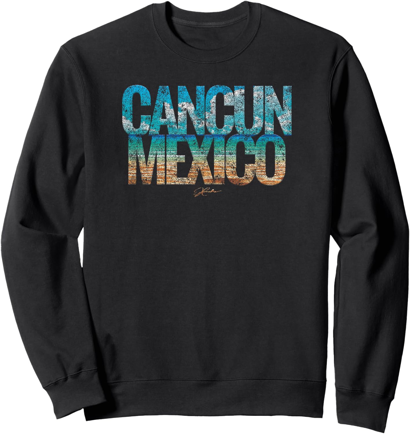 JCombs: Cancun, Mexico, Beach Sweatshirt - Sweatshirt | Black