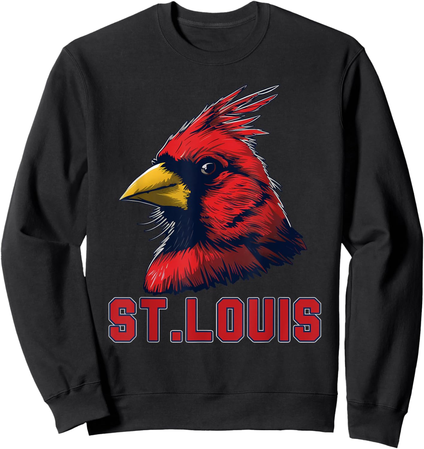 Classic St.Louis Vintage Gifts Throwback Design Sweatshirt - Sweatshirt | Black