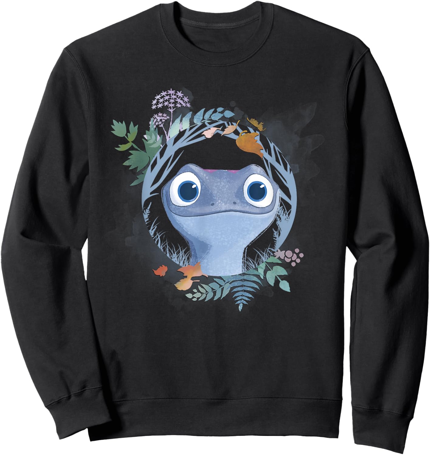 Disney Frozen 2 Bruni The Salamander Watercolor Portrait Sweatshirt - Sweatshirt | Black