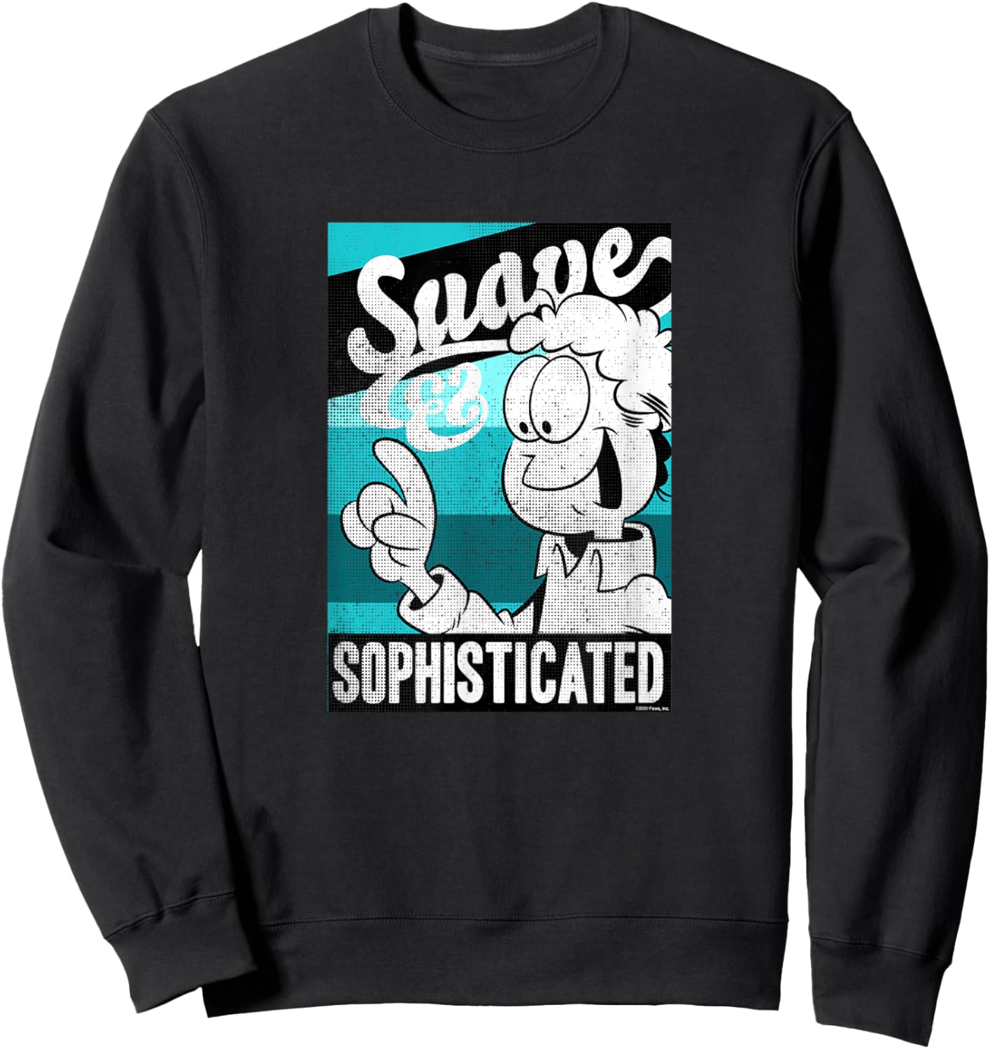 Garfield Jon Arbuckle Suave & Sophisticated Jon Sweatshirt - Sweatshirt | Black
