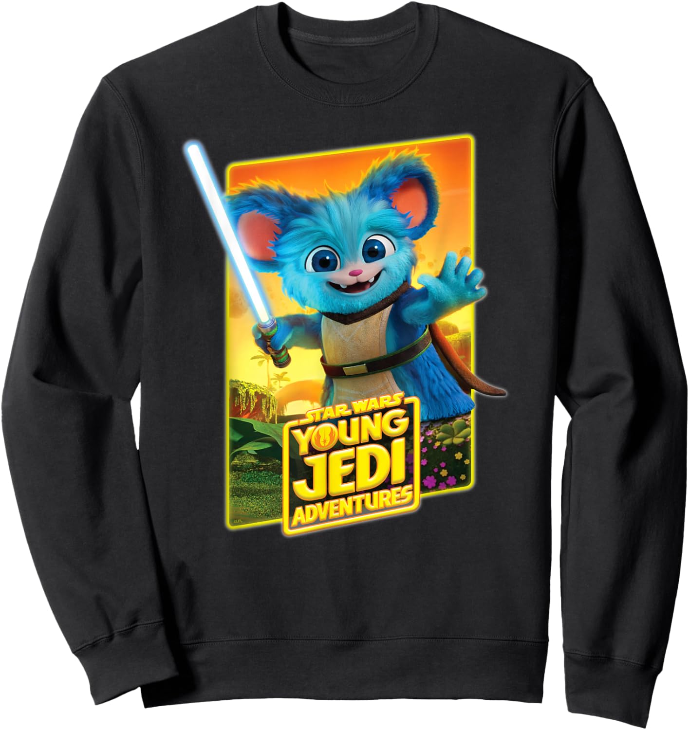 Star Wars Young Jedi Adventures Nubs Poster Art Sweatshirt - Sweatshirt | Black