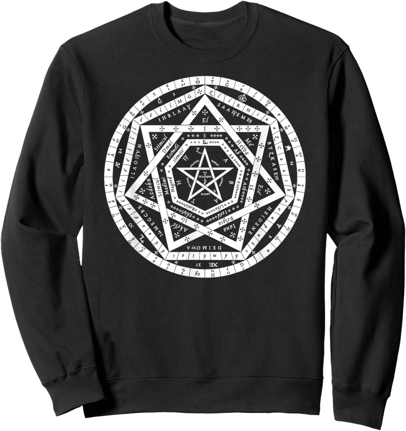 Sigillum Aemeth Dee Enochian Magick Sweatshirt - Sweatshirt | Black