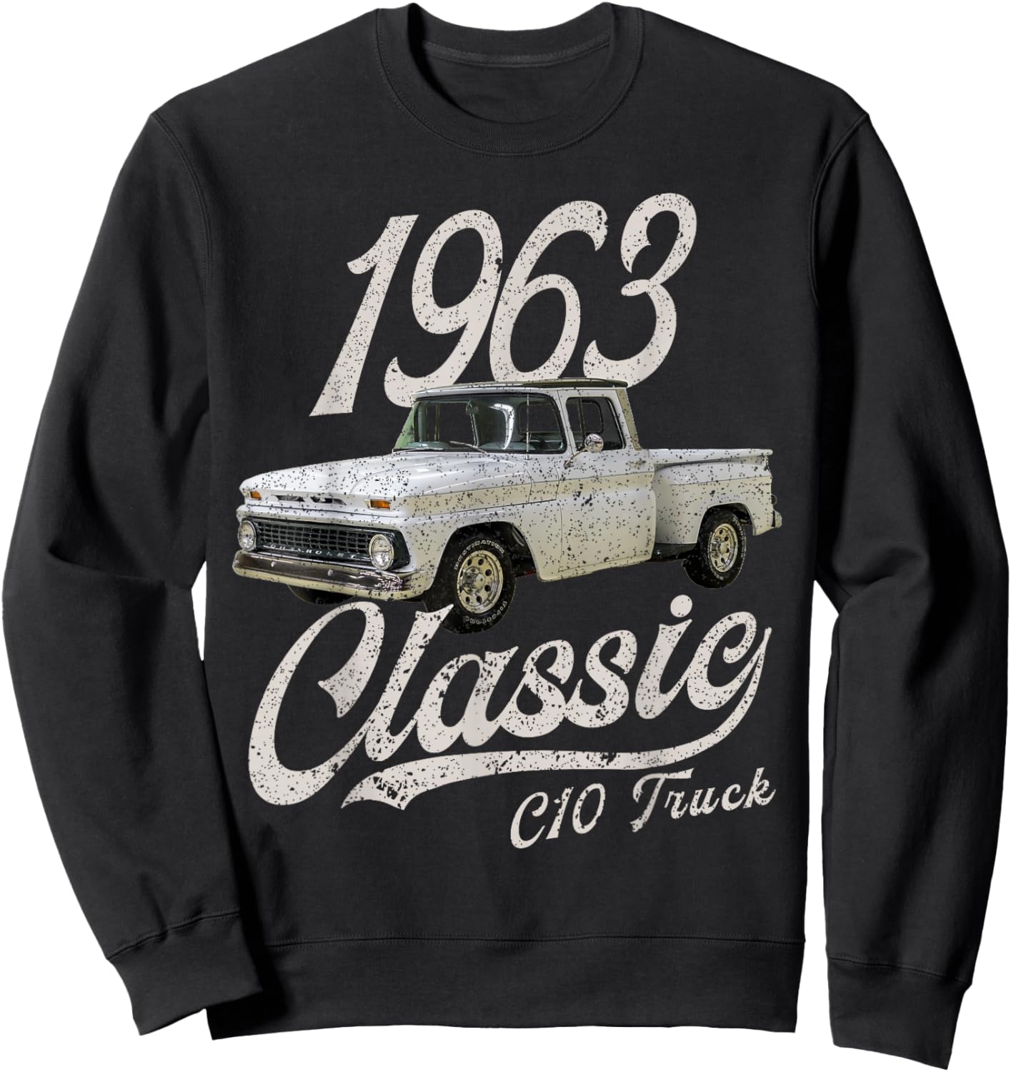 1963 63 c10 TRUCK Sweatshirt - Sweatshirt | Black