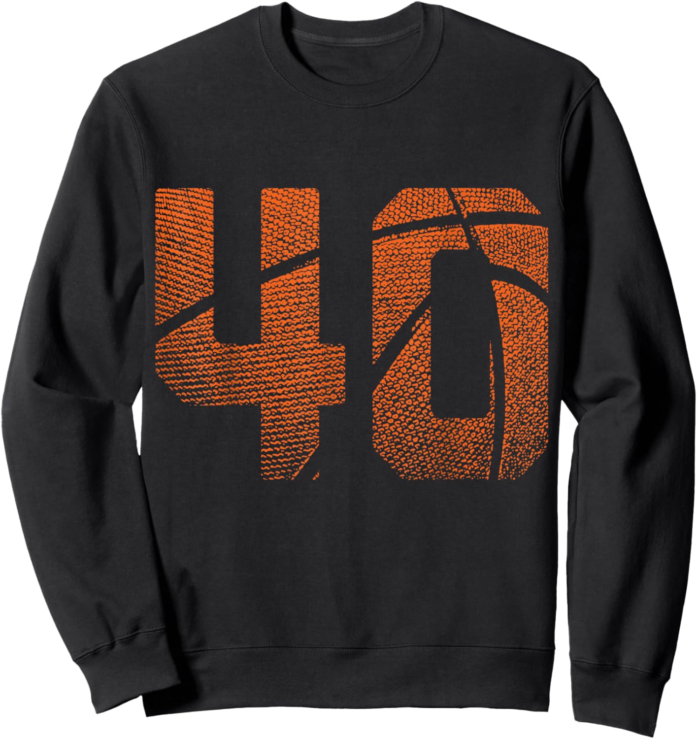 40th Birthday Men Basketball Player Basketball 40 Years Old Sweatshirt - Sweatshirt | Black